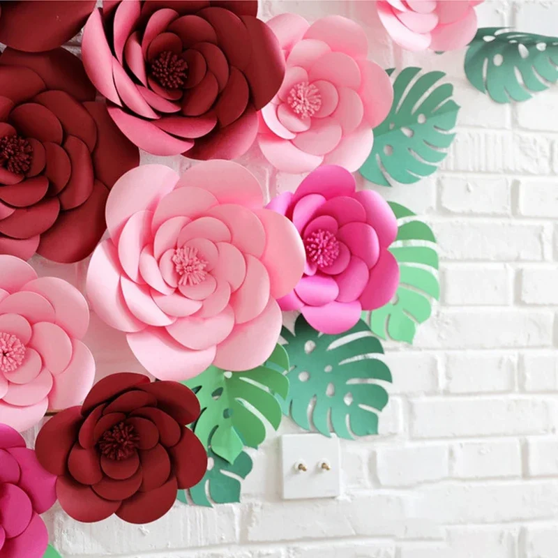 Baby Nursery Kit - DIY Artificial Large Paper Rose Flowers