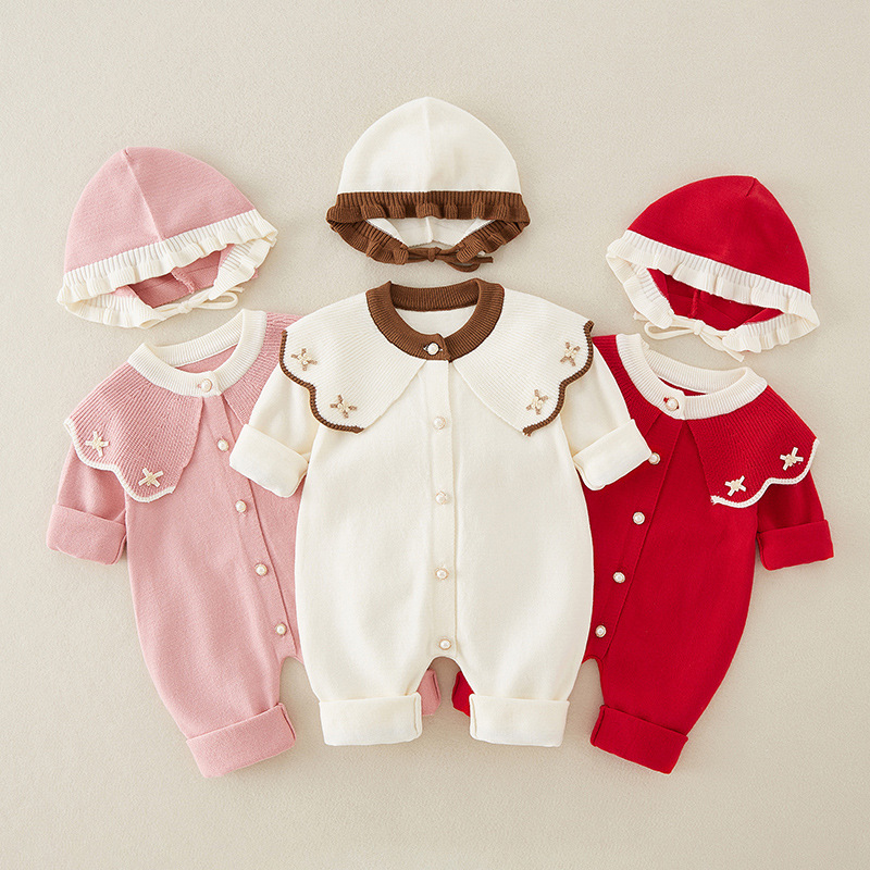 Baby Nursery Embroidery - Newborns Baby Clothes Spring and Autumn