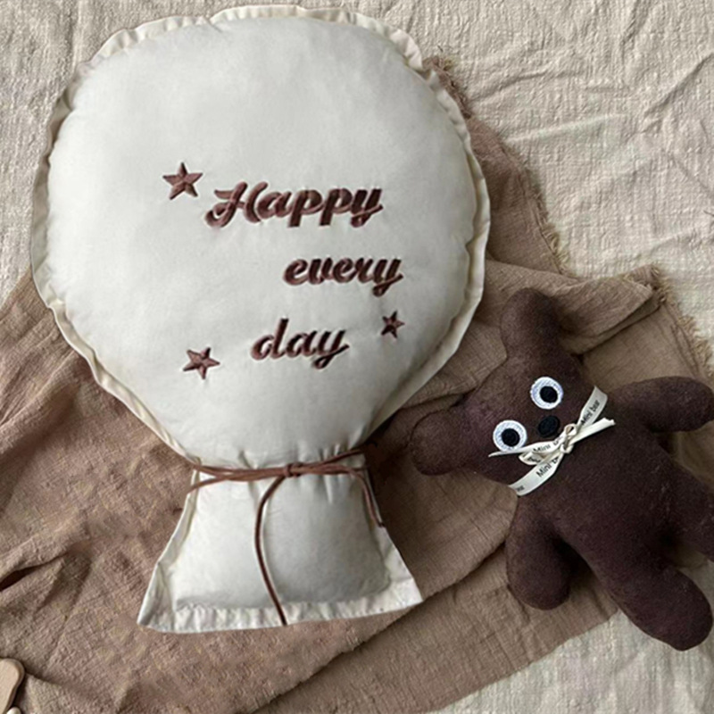 2Pcs Cotton Embroidery Balloon - Baby Nursery Embroidery 评论和价格