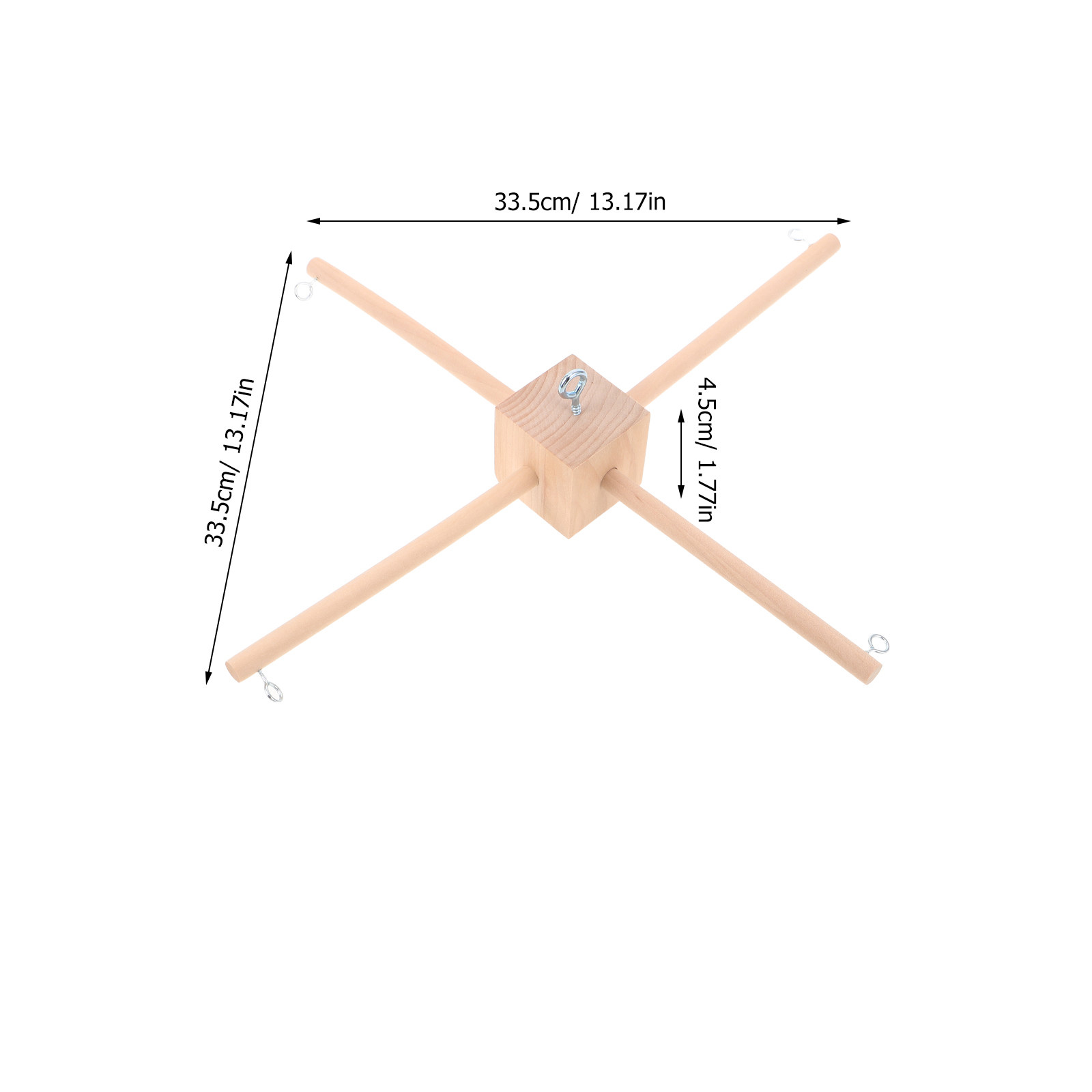 1Set Wooden Mobile Holder DIY  - Baby Nursery Kit 评论和价格