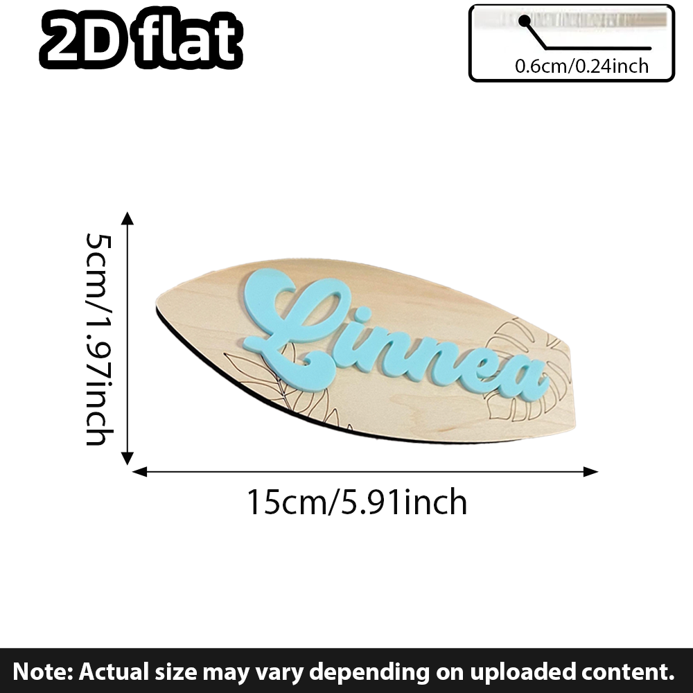 Surfboard Baby Name Signboard  - Baby Nursery Decor 评论和价格