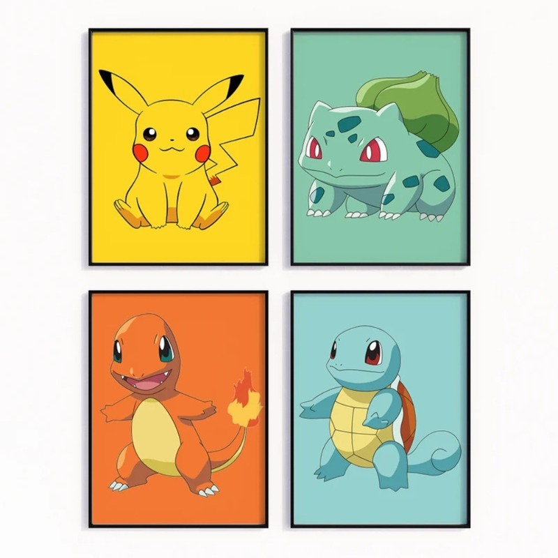 Cartoon Anime Poster Pokemon P - Baby Nursery Hanging Decor 评论和价格