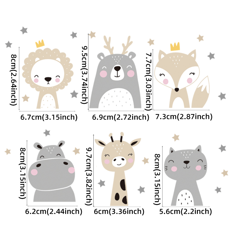 6pcs/set Boho Color Cute Smile - Baby Nursery Kit 评论和价格