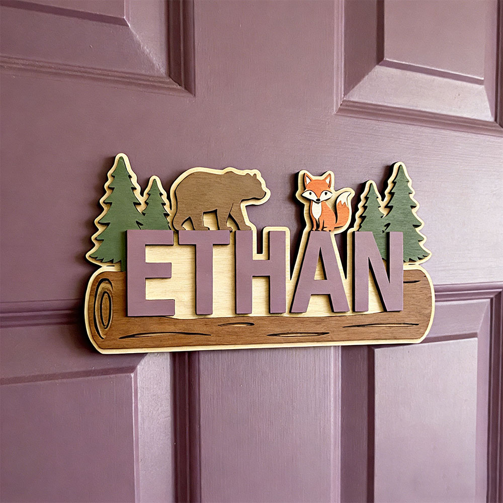 Woodland Forest Animal Persona - Baby Nursery Decor 评论和价格