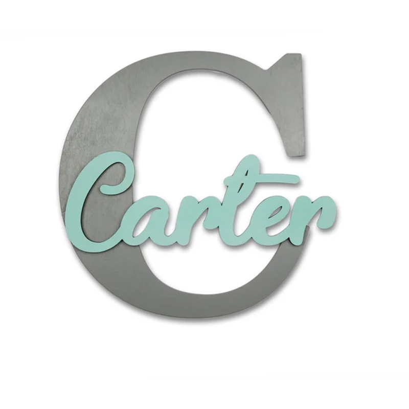 Wooden Letters, Baby Nursery W - Baby Nursery Hanging Decor 评论和价格