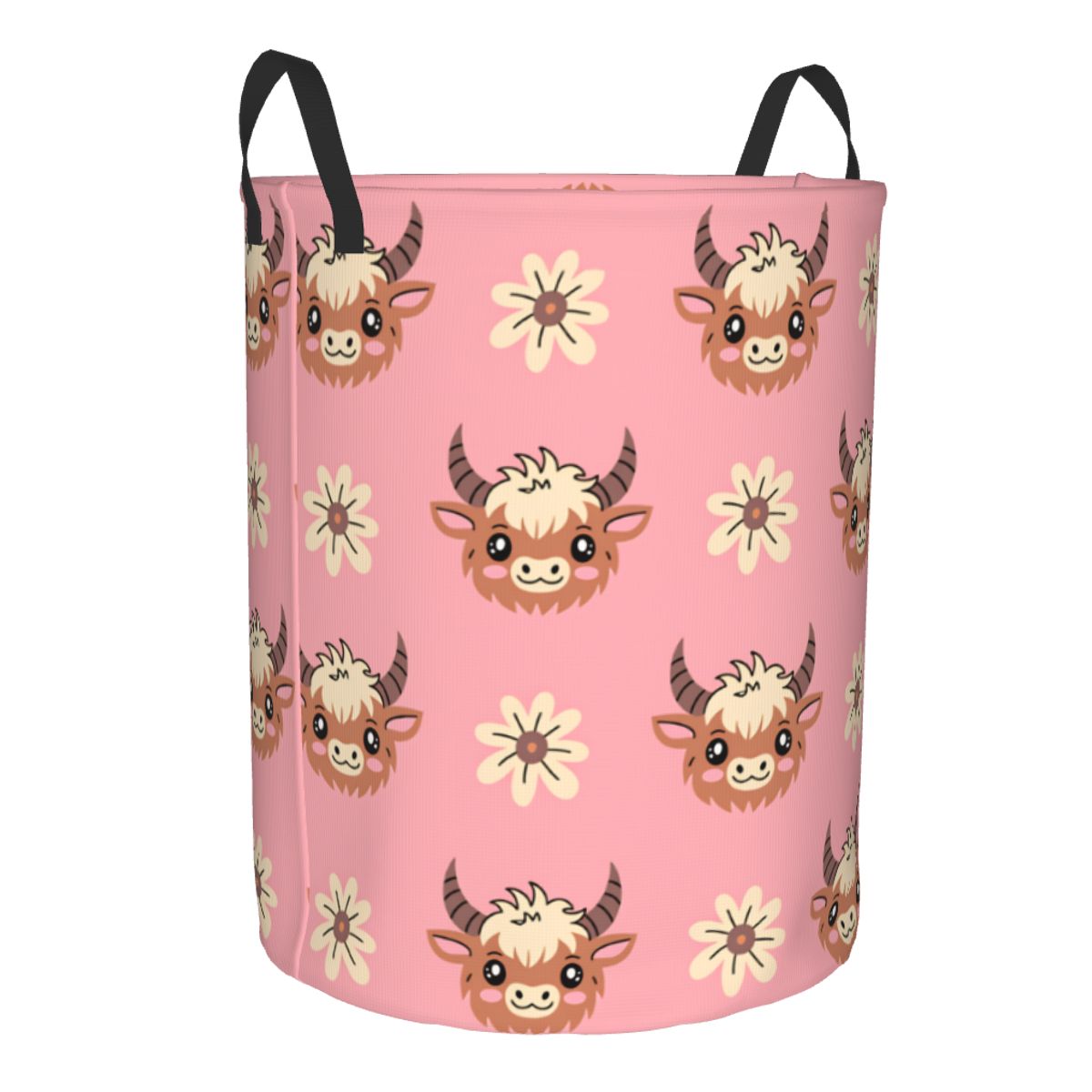 Cute Baby Highland Cows Laundr - Baby Nursery Laundry Basket 评论和价格