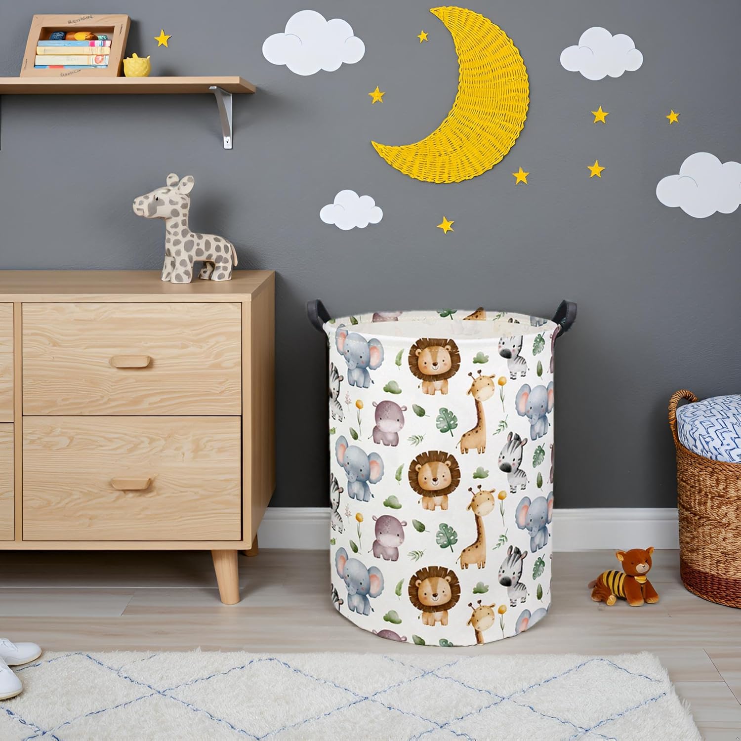 Baby Laundry Hamper Basket Bab - Baby Nursery Laundry Basket 评论和价格