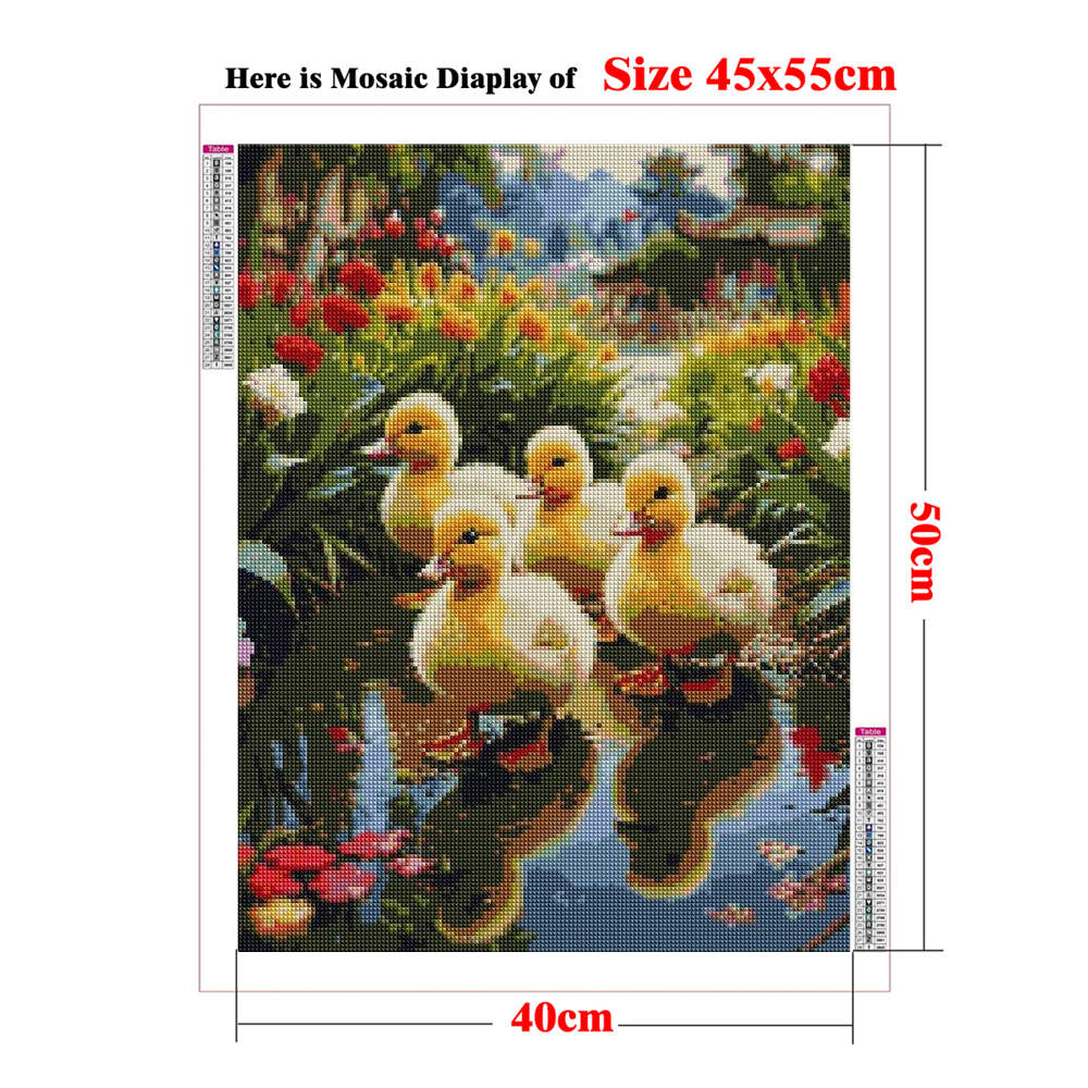 Yellow Duckling Diamond Art Ki - Baby Nursery Kit 评论和价格