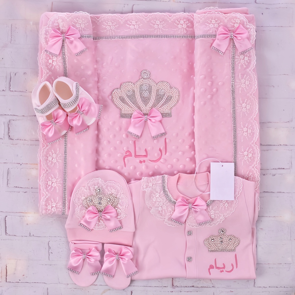 5pcs Baby Girl Newborn Jewels  - Baby Nursery Embroidery 评论和价格
