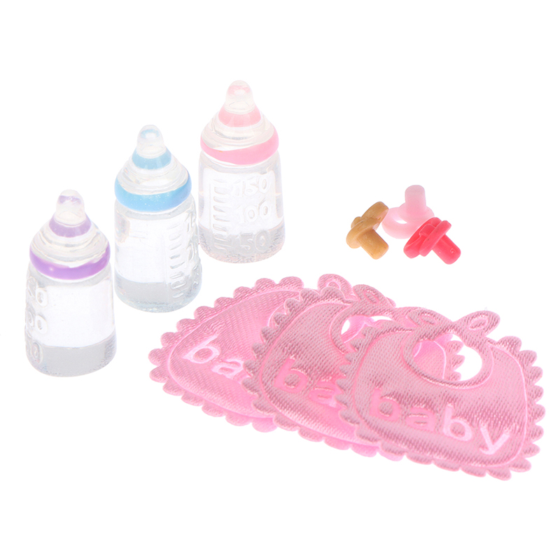 3PCS 1:12 Dolls House Miniatur - Baby Nursery Kit 评论和价格