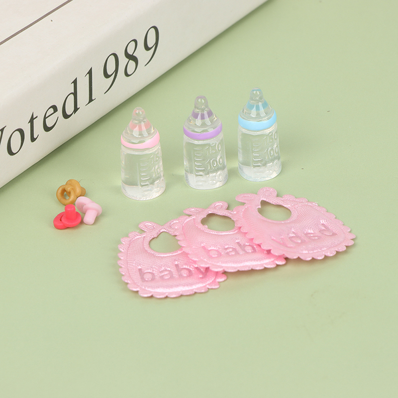 3PCS 1:12 Dolls House Miniatur - Baby Nursery Kit 评论和价格