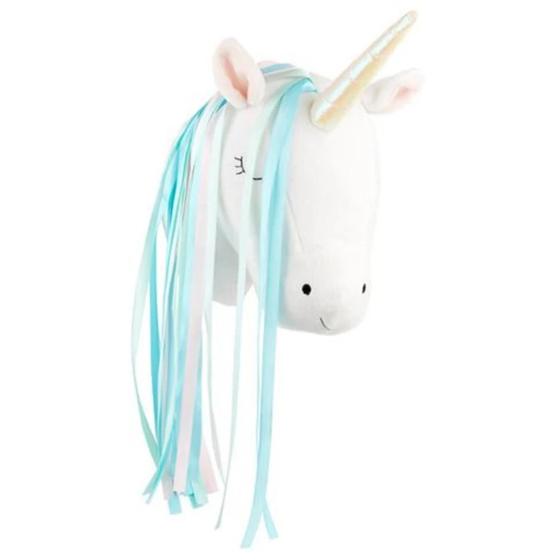 Unicorn Plush Animal Head Wall - Baby Nursery Hanging Decor 评论和价格