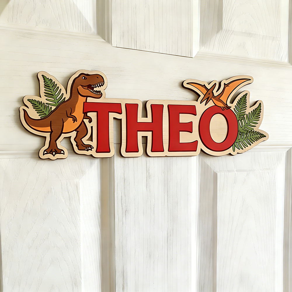 Personalized Dinosaur Name Sig - Baby Nursery Decor 评论和价格