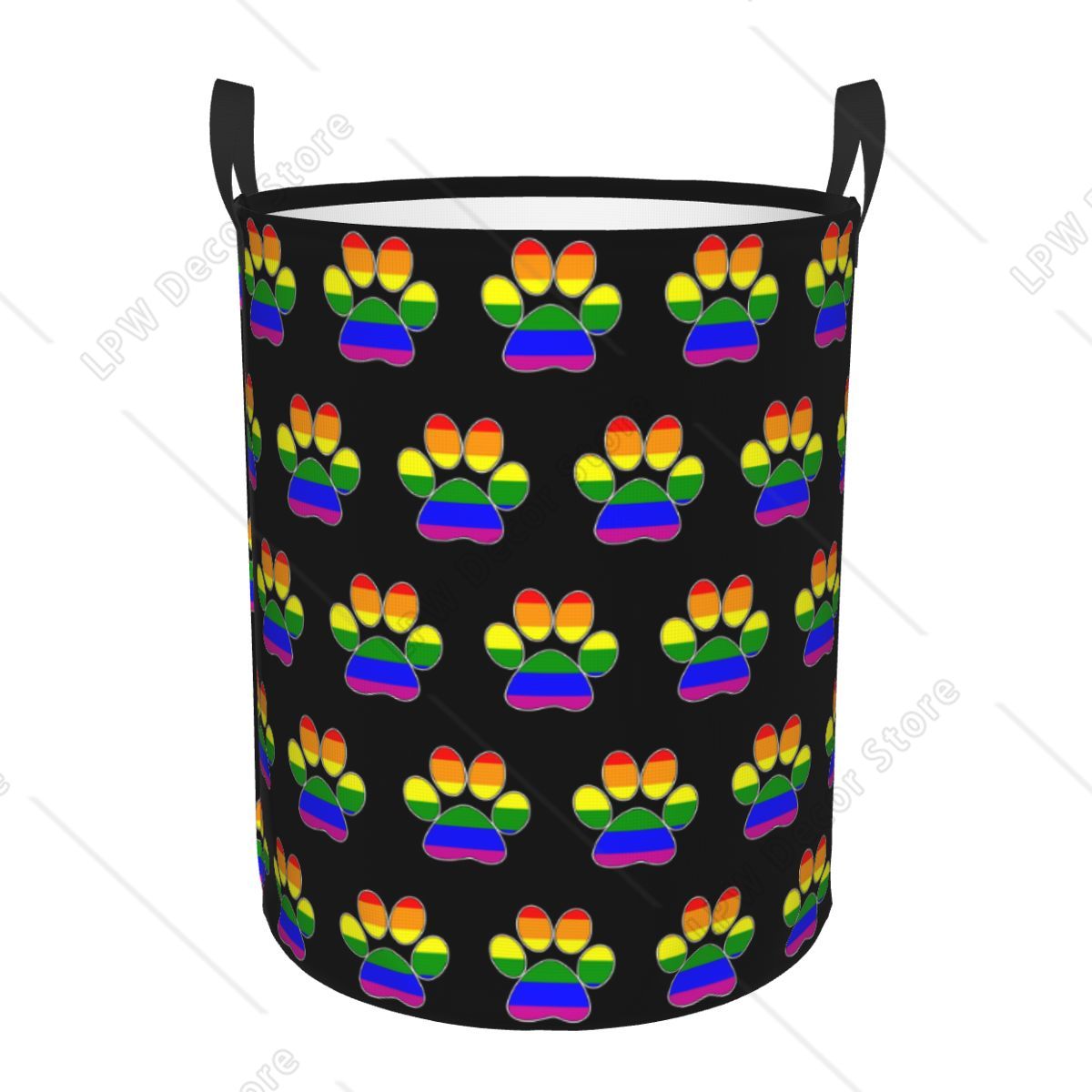Custom LGBT Pride Gay Paw Laun - Baby Nursery Laundry Basket 评论和价格