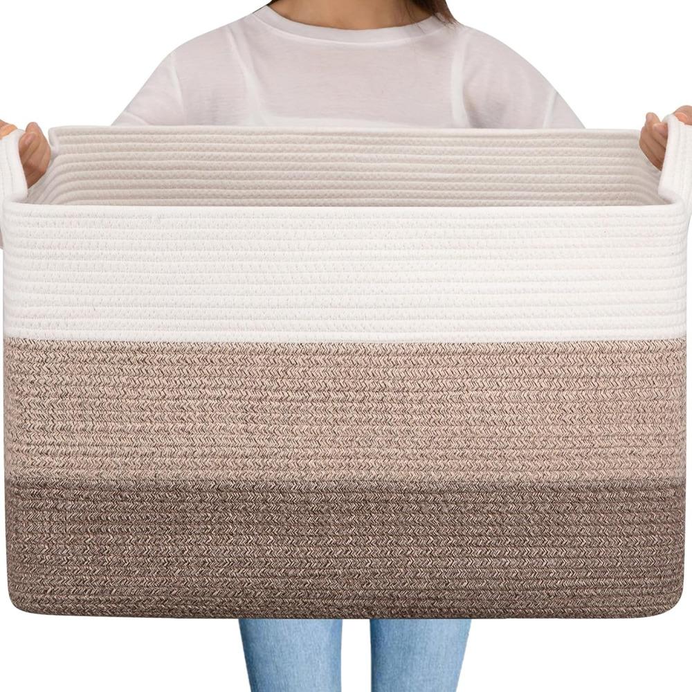Extra Large 65L Woven Storage  - Baby Nursery Laundry Basket 评论和价格