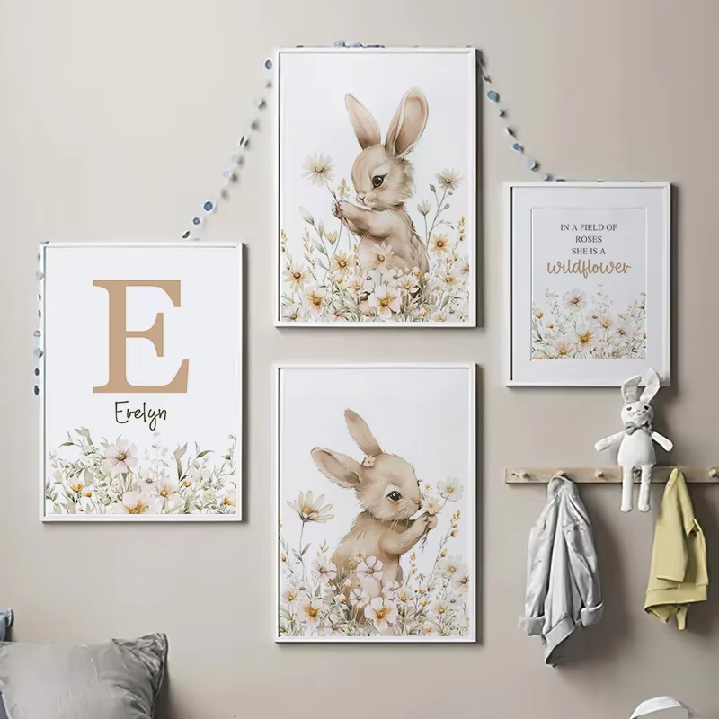 Autumn Rabbit Wild Flower Dais - Baby Nursery Mirror 评论和价格