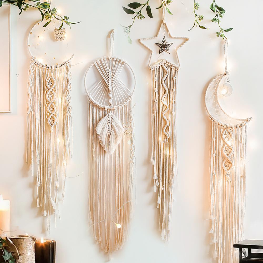 Macrame Dream Catcher Boho Hom - Baby Nursery Hanging Decor 评论和价格