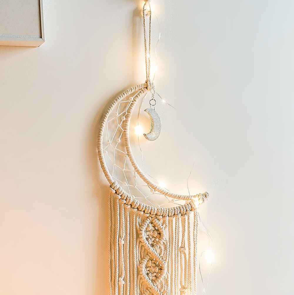 Macrame Dream Catcher Boho Hom - Baby Nursery Hanging Decor 评论和价格