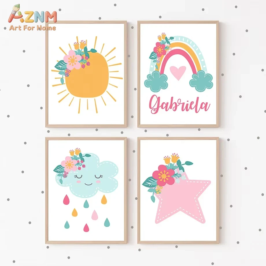 Cute Sun Rainbow Clouds Stars  - Baby Nursery Mirror 评论和价格