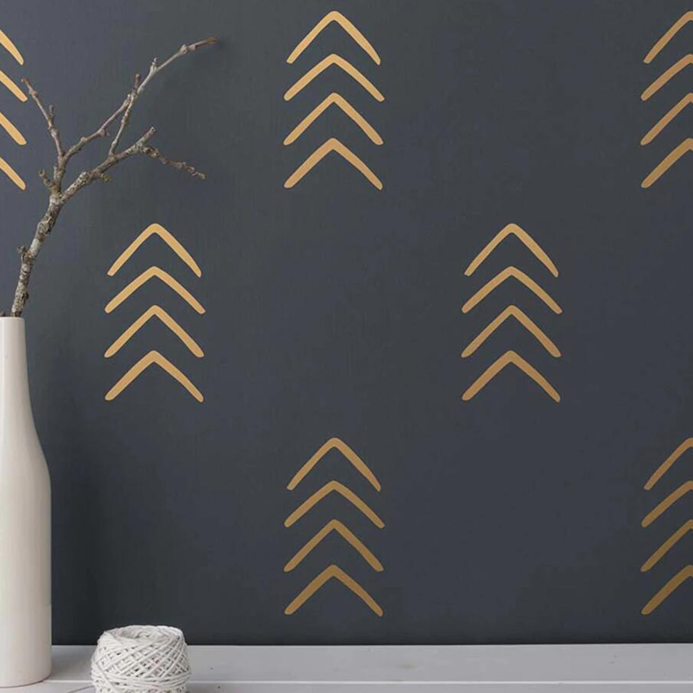 28Pcs Geometric Unique Arrow W - Baby Nursery Vinyl Wall Stickers 评论和价格
