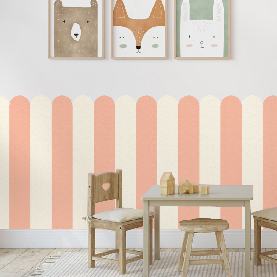 Multicolor Vertical Striped Ar - Baby Nursery Wall Art 评论和价格